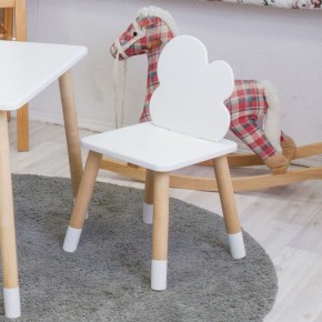 Комплект детской мебели стол и два стула Облачко (Белый/Белый/Береза) в Дегтярске - degtyarsk.ok-mebel.com | фото 3