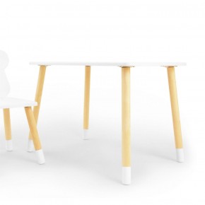 Комплект детской мебели стол и стул Облачко (Белый/Белый/Береза) в Дегтярске - degtyarsk.ok-mebel.com | фото