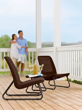 Комплект мебель Рио Патио (Rio Patio set) виски-коричневый в Дегтярске - degtyarsk.ok-mebel.com | фото 3