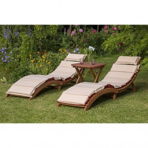 Комплект шезлонги и столик AFM-803A-T133 Beige (2+1) в Дегтярске - degtyarsk.ok-mebel.com | фото