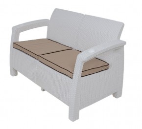 Комплект уличной мебели Yalta Premium Terrace Set (Ялта) белый (+подушки под спину) в Дегтярске - degtyarsk.ok-mebel.com | фото 2