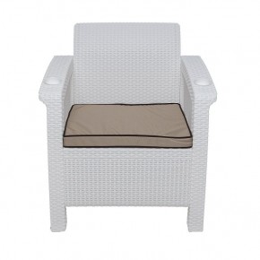 Комплект уличной мебели Yalta Premium Terrace Set (Ялта) белый (+подушки под спину) в Дегтярске - degtyarsk.ok-mebel.com | фото 6