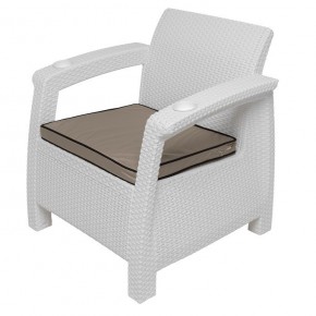 Комплект уличной мебели Yalta Premium Terrace Set (Ялта) белый (+подушки под спину) в Дегтярске - degtyarsk.ok-mebel.com | фото 7