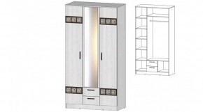 КОСТА-РИКА Шкаф 3-х створчатый (анкор светлый) в Дегтярске - degtyarsk.ok-mebel.com | фото