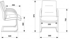 Кресло Бюрократ T-9927SL-LOW-V/BLACK в Дегтярске - degtyarsk.ok-mebel.com | фото 4