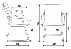 Кресло для посетителя Бюрократ CH-993-Low-V/blue синий в Дегтярске - degtyarsk.ok-mebel.com | фото 3