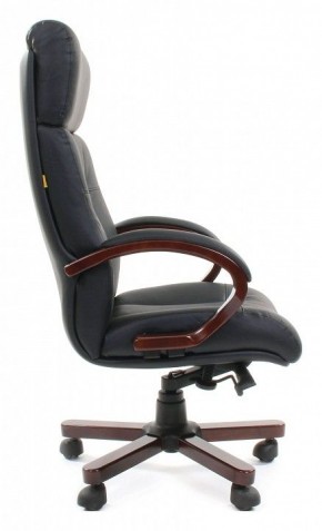 Кресло для руководителя Chairman 421 черный/орех темный, черный в Дегтярске - degtyarsk.ok-mebel.com | фото 3