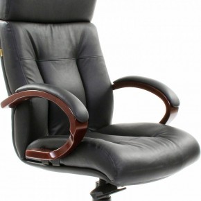 Кресло для руководителя Chairman 421 черный/орех темный, черный в Дегтярске - degtyarsk.ok-mebel.com | фото 6