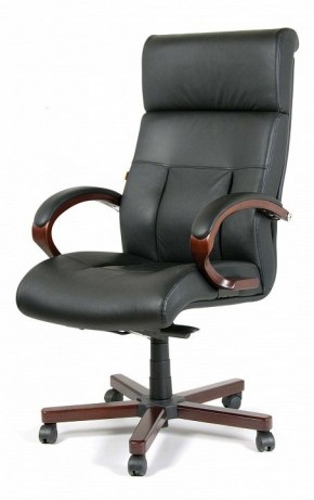 Кресло для руководителя Chairman 421 черный/орех темный, черный в Дегтярске - degtyarsk.ok-mebel.com | фото 7