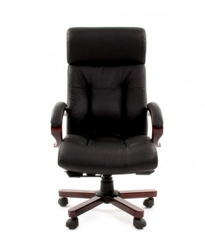 Кресло для руководителя CHAIRMAN  421 (Натуральная кожа) Черное в Дегтярске - degtyarsk.ok-mebel.com | фото 2