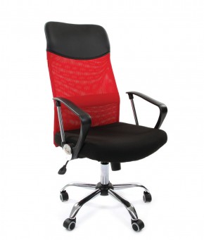 Кресло для руководителя CHAIRMAN 610 N (15-21 черный/сетка красный) в Дегтярске - degtyarsk.ok-mebel.com | фото