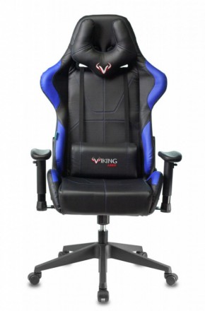 Кресло игровое Бюрократ VIKING 5 AERO BLUE черный/синий в Дегтярске - degtyarsk.ok-mebel.com | фото 3