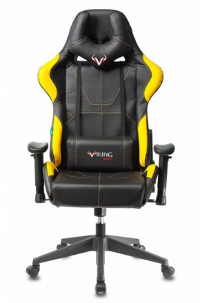 Кресло игровое Бюрократ VIKING 5 AERO YELLOW черный/желтый в Дегтярске - degtyarsk.ok-mebel.com | фото 3