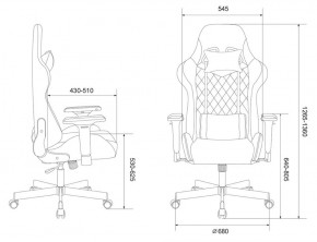 Кресло игровое Бюрократ VIKING 7 KNIGHT B FABRIC черный в Дегтярске - degtyarsk.ok-mebel.com | фото 4