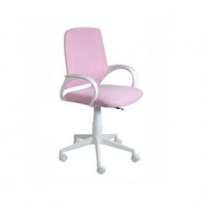 Кресло Ирис White сетка/ткань розовая в Дегтярске - degtyarsk.ok-mebel.com | фото 1