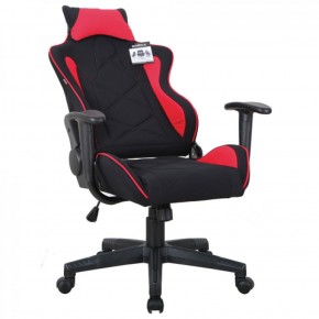 Кресло компьютерное BRABIX GT Racer GM-101 + подушка (ткань) черное/красное (531820) в Дегтярске - degtyarsk.ok-mebel.com | фото 4