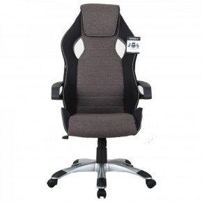 Кресло компьютерное BRABIX Techno GM-002 (ткань) черное/серое, вставки белые (531815) в Дегтярске - degtyarsk.ok-mebel.com | фото 3