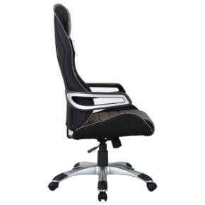 Кресло компьютерное BRABIX Techno GM-002 (ткань) черное/серое, вставки белые (531815) в Дегтярске - degtyarsk.ok-mebel.com | фото 4
