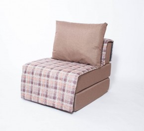 Кресло-кровать бескаркасное Харви (коричневый-квадро беж) в Дегтярске - degtyarsk.ok-mebel.com | фото