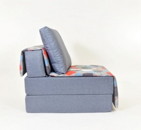 Кресло-кровать бескаркасное Харви (серый-геометрия слейт) в Дегтярске - degtyarsk.ok-mebel.com | фото 2