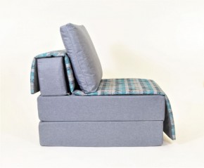 Кресло-кровать бескаркасное Харви (серый-квадро азур) в Дегтярске - degtyarsk.ok-mebel.com | фото 2