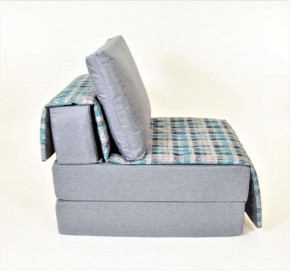 Кресло-кровать бескаркасное Харви (серый-квадро азур) в Дегтярске - degtyarsk.ok-mebel.com | фото 3