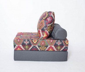 Кресло-кровать-пуф бескаркасное Прайм (мехико серый-графит) в Дегтярске - degtyarsk.ok-mebel.com | фото 1