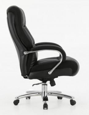 Кресло офисное BRABIX PREMIUM "Bomer HD-007" (рециклированная кожа, хром, черное) 531939 в Дегтярске - degtyarsk.ok-mebel.com | фото 3
