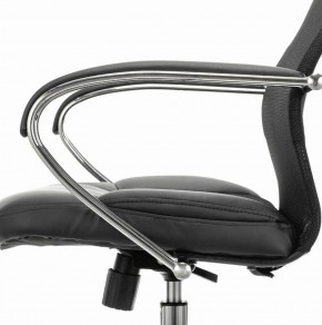 Кресло офисное BRABIX PREMIUM "Stalker EX-608 CH" (хром, ткань-сетка/кожзам, черное) 532091 в Дегтярске - degtyarsk.ok-mebel.com | фото 4