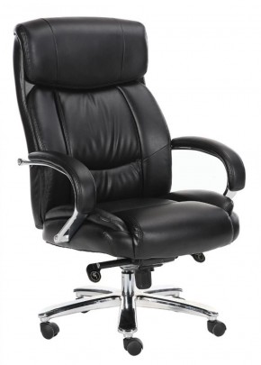 Кресло офисное BRABIX "Direct EX-580" (хром/рециклированная кожа/черное) 531824 в Дегтярске - degtyarsk.ok-mebel.com | фото 1