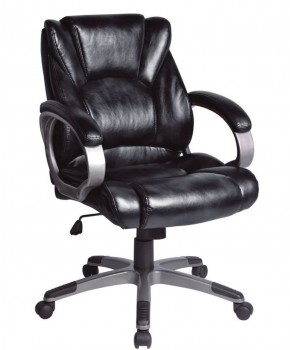 Кресло офисное BRABIX "Eldorado EX-504", экокожа, черное, 530874 в Дегтярске - degtyarsk.ok-mebel.com | фото