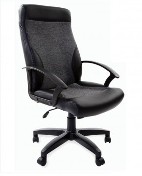 Кресло офисное BRABIX "Trust EX-535" (экокожа/черная/ткань серая) 531383 в Дегтярске - degtyarsk.ok-mebel.com | фото