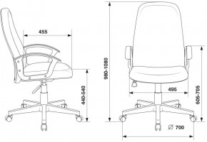 Кресло руководителя Бюрократ CH-808LT/#B черный 3C11 в Дегтярске - degtyarsk.ok-mebel.com | фото 4