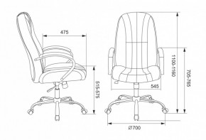 Кресло руководителя Бюрократ T-898SL/BLACK в Дегтярске - degtyarsk.ok-mebel.com | фото 4