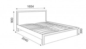 Кровать 1.6 М07 Стандарт с основанием Беатрис (Орех гепланкт) в Дегтярске - degtyarsk.ok-mebel.com | фото