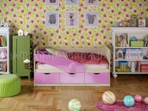 Кровать Бабочки (Сиреневый металлик) 1600 в Дегтярске - degtyarsk.ok-mebel.com | фото 1