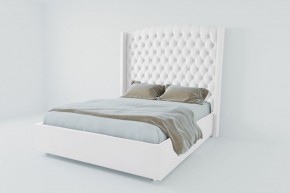 Кровать Берлин ЛЮКС с ПМ 900 (экокожа белая) в Дегтярске - degtyarsk.ok-mebel.com | фото 2