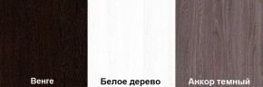 Кровать-чердак Пионер 1 (800*1900) Белое дерево, Анкор темный, Венге в Дегтярске - degtyarsk.ok-mebel.com | фото 3