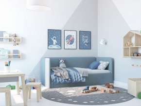 Кровать-диван Leonardo 160*70 (Голубой) + боковина в Дегтярске - degtyarsk.ok-mebel.com | фото 5