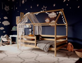 Кровать-домик 80*190 без покраски в Дегтярске - degtyarsk.ok-mebel.com | фото 3