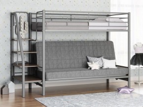 Кровать двухъярусная с диваном "Мадлен-3" (Серый/Серый) в Дегтярске - degtyarsk.ok-mebel.com | фото
