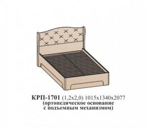 Кровать ЭЙМИ с подъемным механизмом КРП-1701 Бодега белая/патина серебро (1200х2000) в Дегтярске - degtyarsk.ok-mebel.com | фото