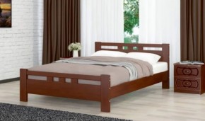 ВЕРОНИКА-2 Кровать из массива 1200 (Орех) в Дегтярске - degtyarsk.ok-mebel.com | фото