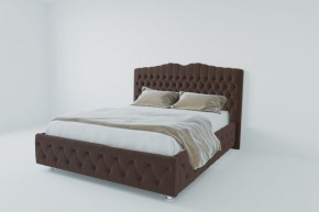 Кровать Нягань с ПМ 1200 (экокожа коричневая) в Дегтярске - degtyarsk.ok-mebel.com | фото 2