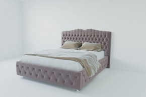 Кровать Нягань с ПМ 1200 (велюр темно-серый) в Дегтярске - degtyarsk.ok-mebel.com | фото