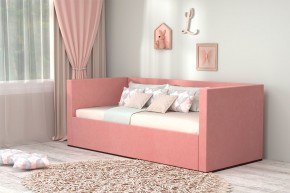 Кровать с ПМ (арт.030) (с/м 900*2000мм) (б/матр), ткань розовая в Дегтярске - degtyarsk.ok-mebel.com | фото