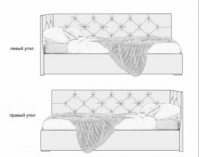 Кровать угловая Лилу интерьерная +основание/ПМ/бельевое дно (120х200) в Дегтярске - degtyarsk.ok-mebel.com | фото 5