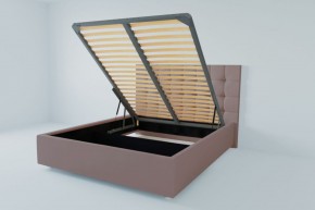 Кровать Венеция с ПМ 1200 (велюр темно-серый) в Дегтярске - degtyarsk.ok-mebel.com | фото