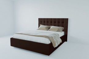 Кровать Венеция с ПМ 1600 (экокожа коричневая) в Дегтярске - degtyarsk.ok-mebel.com | фото 2