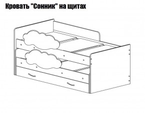 Кровать выкатная Соник (800*1900) в Дегтярске - degtyarsk.ok-mebel.com | фото 2